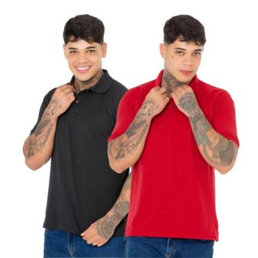 Imagem de Kit 2 Camisa Polo Ridens Estilo Único e Elegante, Compre Agora, G, Pre