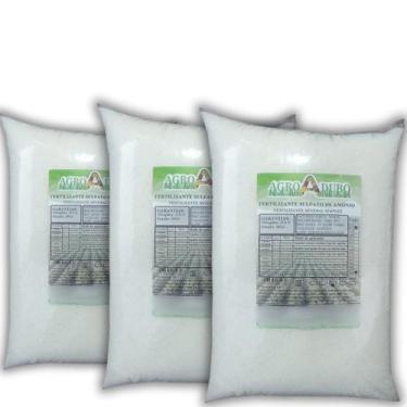 Imagem de Fertilizante Sulfato De Amônio 15Kg Adubo 100% Soluvel - AGROADUBO