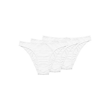 Imagem de Kit com 3 Calcinhas Biquíni Hope 35840, Branco, G