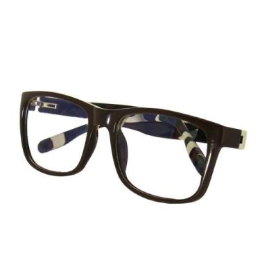 Imagem de Armação Óculos de Grau Colorido Acetato American Way BR019, Marrom