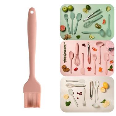 Imagem de Pincel de Silicone Culinário Utensílio Confeitar Bolos Cozinha - PC 10