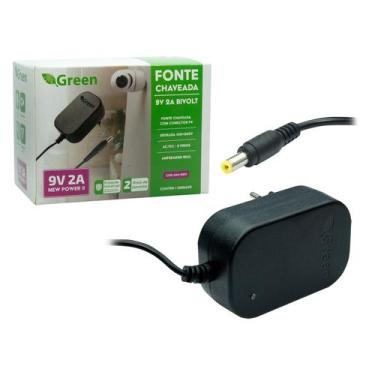Imagem de Fonte Alimentação Rotuladora Pt-80 Brother 9v 2a Pt10 Pt1000 - Green, 