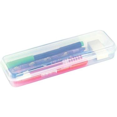 Imagem de Estojo Plástico Plus Branco - Planeta Brinquedos