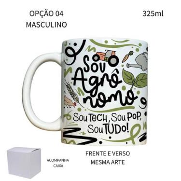 Imagem de Caneca 325ml Flork Profissões Agronomia Agrônomo Agrônoma - LARANJA E 