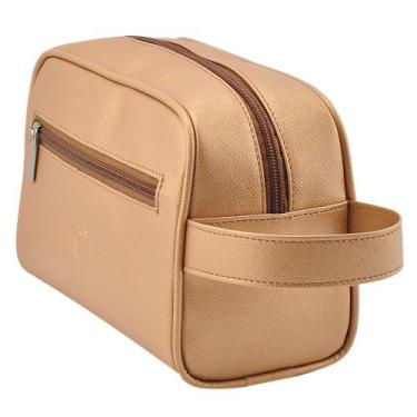 Imagem de Necessaire Feminina Organizadora Maquiagem - Office Designer, Rose gol