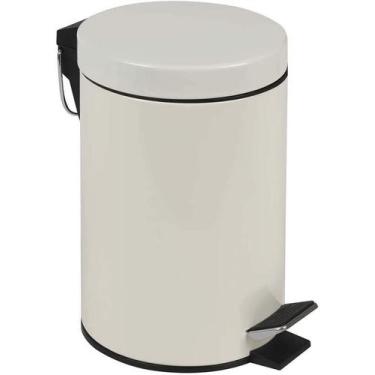 Imagem de Lixeira 3L Com Pedal Inga Branca - Ingá