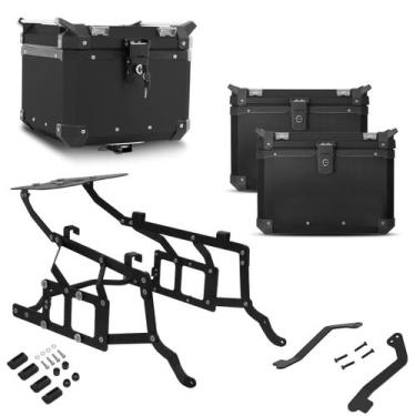 Imagem de Kit Baú 35/33l + Base + Suporte de Chapa + (Adaptador Nº5) Comp. C/ R 