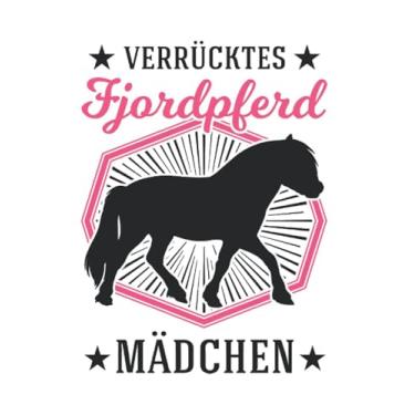 Imagem de Fjordpferd Notizbuch: Verrücktes Fjordpferd Mädchen Norweger Fjord Pferd / 6x9 Zoll / 120 linierte Seiten