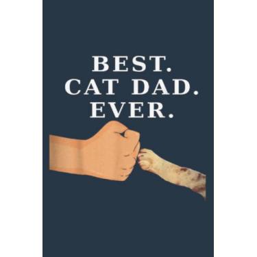 Imagem de Best Cat Dad - Father Kitty Paw Fist Bump: Study Notebook, 6 x 9 inches, 120 pages
