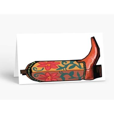 Imagem de Stonehouse Collection | Cartão de visita com tema de bota de cowboy ocidental | Cartão de nome com tema de rancho | Cartão de nome de barraca de mesa para festa de aniversário, casamento, jantar,