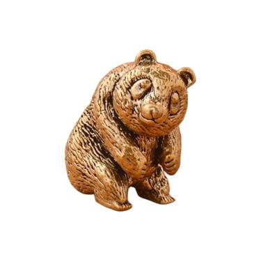Imagem de Generic Estatueta de animal decorativa micro paisagem pandas bonito compacto escritório desktop ornamento para sala estar escritório carro mesa decoração, 3.5 Cm X 2.7 Cm X