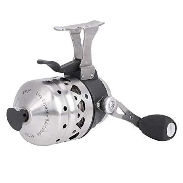 Imagem de Carretel de pesca Spincast para tiro com e de enrolamento de freio de mão para isca de pesca, garantindo versatilidade e desempenho confiável (SP35)
