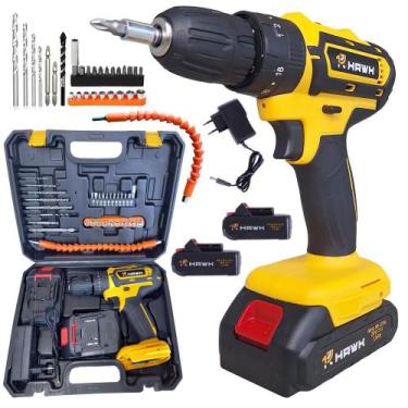 Imagem de Parafusadeira e Furadeira de Impacto 20V sem Fio com 2 Baterias de Lít