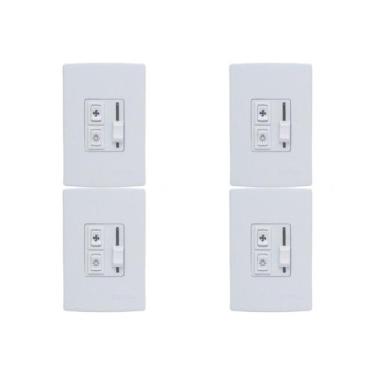 Imagem de Kit C/4 - Qualitronix Controle Vent/Lamp Emb.Desliz-Qv36