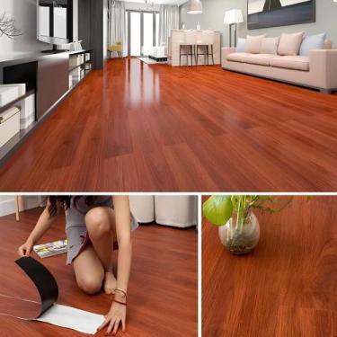 Imagem de 36 PÇS Piso Vinílico 5Autocolante Adesivo Madeira Régua Lavável Modern