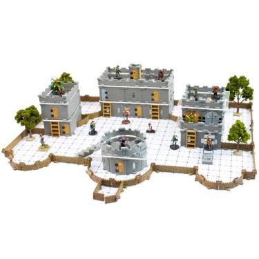 Imagem de Dirt Cheap Dungeons Sistema modular de castelo – Baron Set TT RPG Terrain Building para Dungeons & Dragons, Pathfinder, War Games e muito mais!