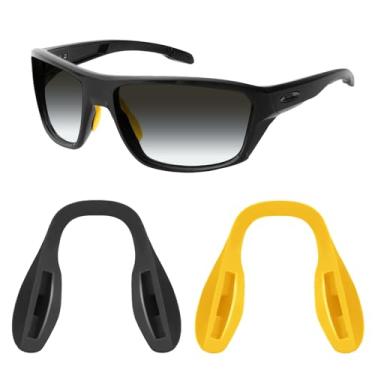 Imagem de Mryok Protetor nasal de reposição para óculos de sol Oakley Crossrange R OO9359-57 mm – Opções, Amarelo e preto, One Size