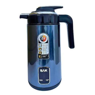 Imagem de Chaleira Elétrica Térmica Jarra 1,8 Litros Bak 1100w Aço Inox 110V - B