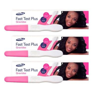 Imagem de Kit 3 Teste Gravidez Caneta Cepalab 99,9%