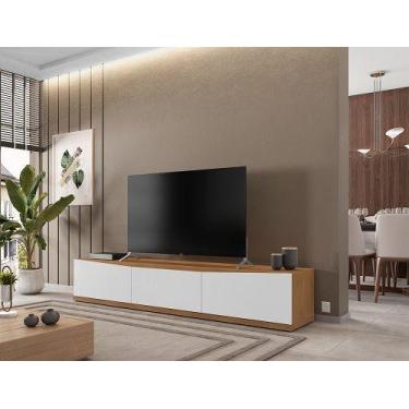 Imagem de Rack Eros 1.80 Cedro/Branco - Casa D Móveis