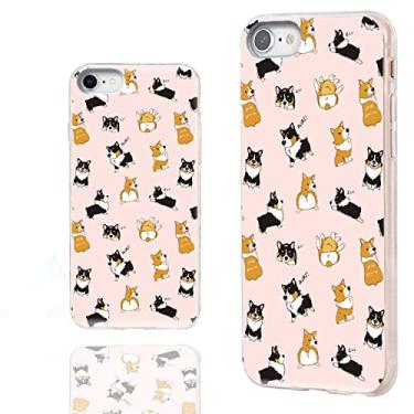 Imagem de Capa para iPhone SE 2022, capa para iPhone SE 2020, capa para iPhone 8, capa para iPhone 7, capa protetora de borracha TPU macia fina ARTIOSIT para Apple iPhone 7 8 SE 2º 3º 4.7, animal fofo corgi