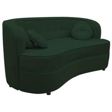 Imagem de Sofá Curvo 2 Lugares Orgânico Sala Recepção Escritório Decorativo Luxo