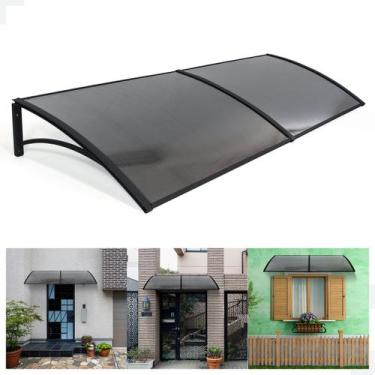 Imagem de Toldo Policarbonato Versátil 1.2mx0.50m Preto com Fumê - Atacadao Casa