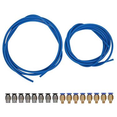 Imagem de Tubo de impressora 3D, kits de tubo azul de PTFE, conectores pneumáticos para garantir desempenho confiável em várias configurações de impressão 3D
