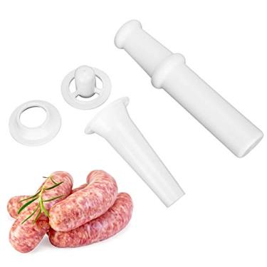 Imagem de Kit de acess¨®rio Kubbe de bocal de enchimento de salsicha para empurrador de alimentos universal, conjunto de moedor de carne de 3 pe?as para 5 moedores de carne Talheres infantis Loja para casa infantil