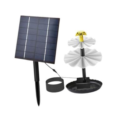 Imagem de Generic Decoração da fonte do banho solar de pássaros solar 3 Acessórios de camada Os suprimentos fáceis de instalação DIY para cachoeira para piscina jardim, 2.5w