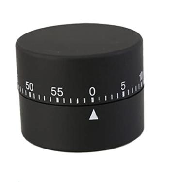 Imagem de Cronômetro giratório mecânico de forma cilíndrica para cozinhar cronômetro manual lembrete de cozinha suprimentos de cabeleireiro