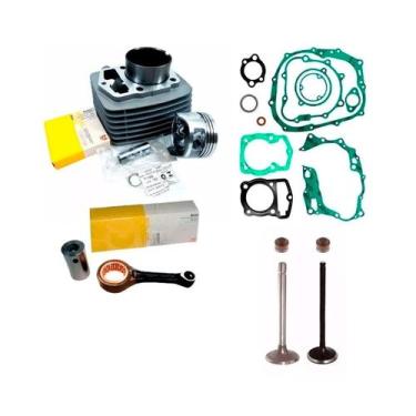 Imagem de kit cilindro pistao e aneis valvula biela cbx 200 xr 200 - METAL LEVE