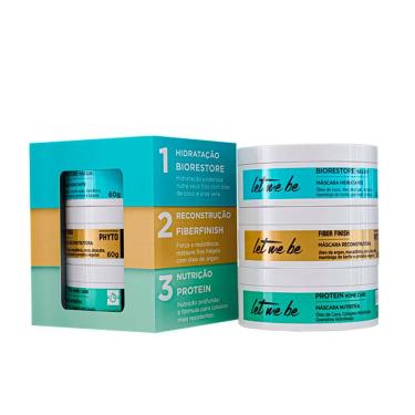 Imagem de Kit Cronograma Capilar Bio. Fiber. e Protein Let Me Be 60g