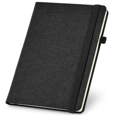 Imagem de Caderneta Canvas 14X21Cm 96 Folhas Sem Pauta - Preto