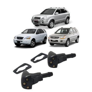 Imagem de Esguicho Brucutu Limpador de Agua Parabrisa Tucson Sportage Ssangyoung 2005 2006 2007 2008 2009 2010 986303k500