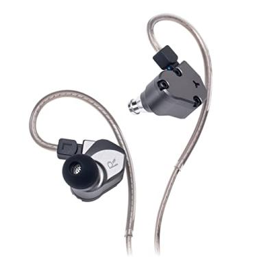 Imagem de TINHIFI C2 HiFi IEM | LCP+PU diafragma composto | 0,78mm cabo banhado a ouro de 2 pinos | Monitores intra-auriculares de alta resolução para jogos FPS e música (Gun Color, C2 2PIN No Mic)