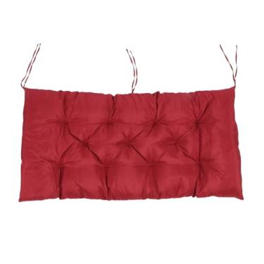 Imagem de Almofada de Bancada Externa Interna, Algodão Pp, de Tachinha, 59.06x19.69in, para Mobiliário de Pátio Banco de Vime de 2 Pessoas Almofada de Assento (WINE RED)