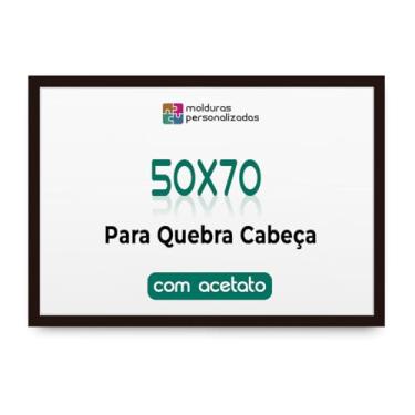Imagem de Moldura 50x70 para Quebra Cabeça Grow 1000 peças com Proteção Acetato