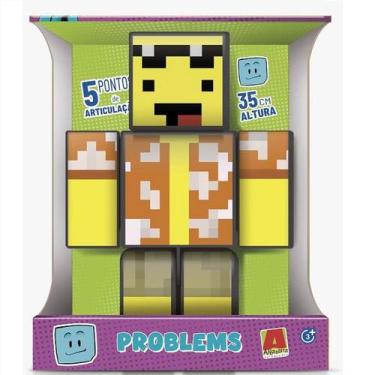 Imagem de Boneco MEL Problems 35CM Minecraft ALGAZARRA - ALGAZARRA Brinquedos