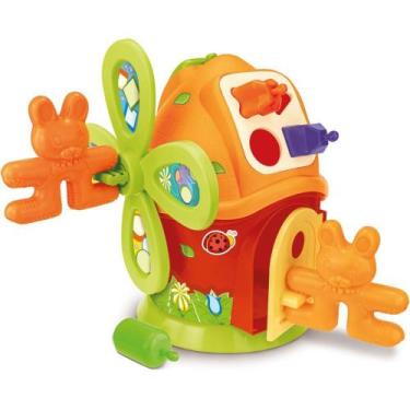 Imagem de Brinquedo Educativo Casa Moinho com Formas e Coelhinhos - Estrela
