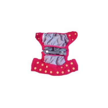 Imagem de Fralda eccológica vermelha acompanha absorvente de 6 camadas - cantinh