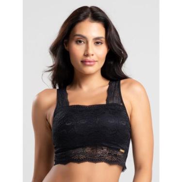 Imagem de Sutiã Cropped Regata IMI Lingerie Top Renda Cropped Feminino Top de Re