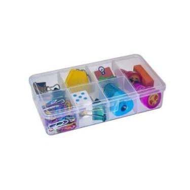 Imagem de Caixa Organizadora com 7 Divisórias, Tampa e Fecho em Polipropileno 15