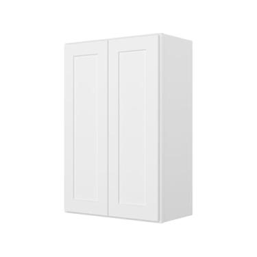 Imagem de Furinno Pronto para montar armário de cozinha de parede 2 portas - 2 prateleiras, 12 (P) x 61 (L) x 91 A, branco