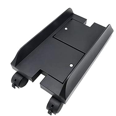 Imagem de Carrinho de computador universal com 4 rodas giratórias para computador com suporte para torre de mesa móvel CPU Stand, Preto