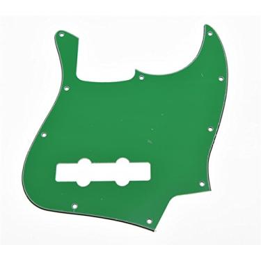 Imagem de Dopro Jazz Bass J Bass Pickguard para EUA/Mexican 4 cordas FD Jazz Bass Green 3 Ply