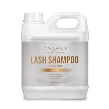 Imagem de TWILASH BY DLY Shampoo Para Cílios A Granel 2 Litros, Limpador De Extensões, Fórmula Suave Cocoil Alaninato Sódio Pele Sensível, Removedor Maquiagem Não Irritante, Melhor Uso Em Salão E Casa (2L)