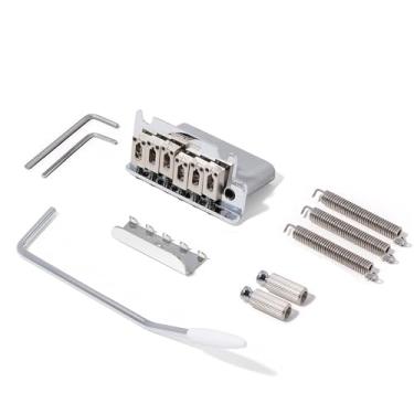 Imagem de Leo Jaymz Ponte De Tremolo Wilkinson Wov07 2-1/16" 2-Point St Para Guitarra Elétrica American Standard Strat (Wov07 Cromado)