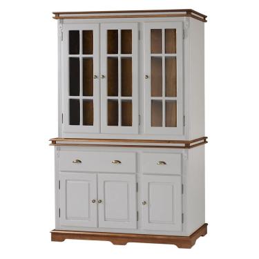 Imagem de Arca Oratório 2058 6 Portas 2 Gav Manchester - Off White/Imbuia Glazer