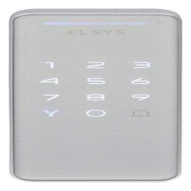 Imagem de Fechadura Eletrônica Digital Sobrepor Prata Senha Tag Elsys